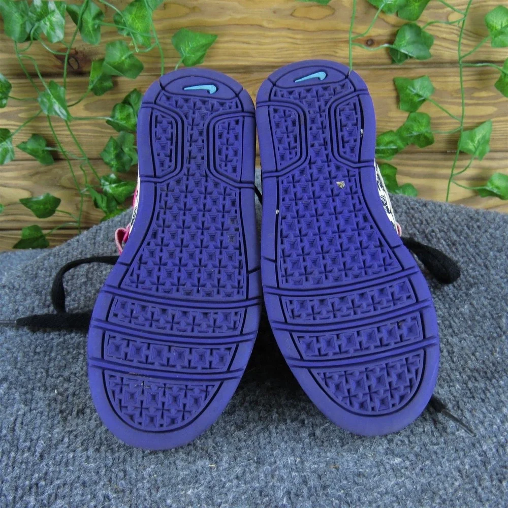 Nike Girls Sneaker Mogan Mid 2 Sz T‎ 12.5 Medium Black Synthetic Lace Up